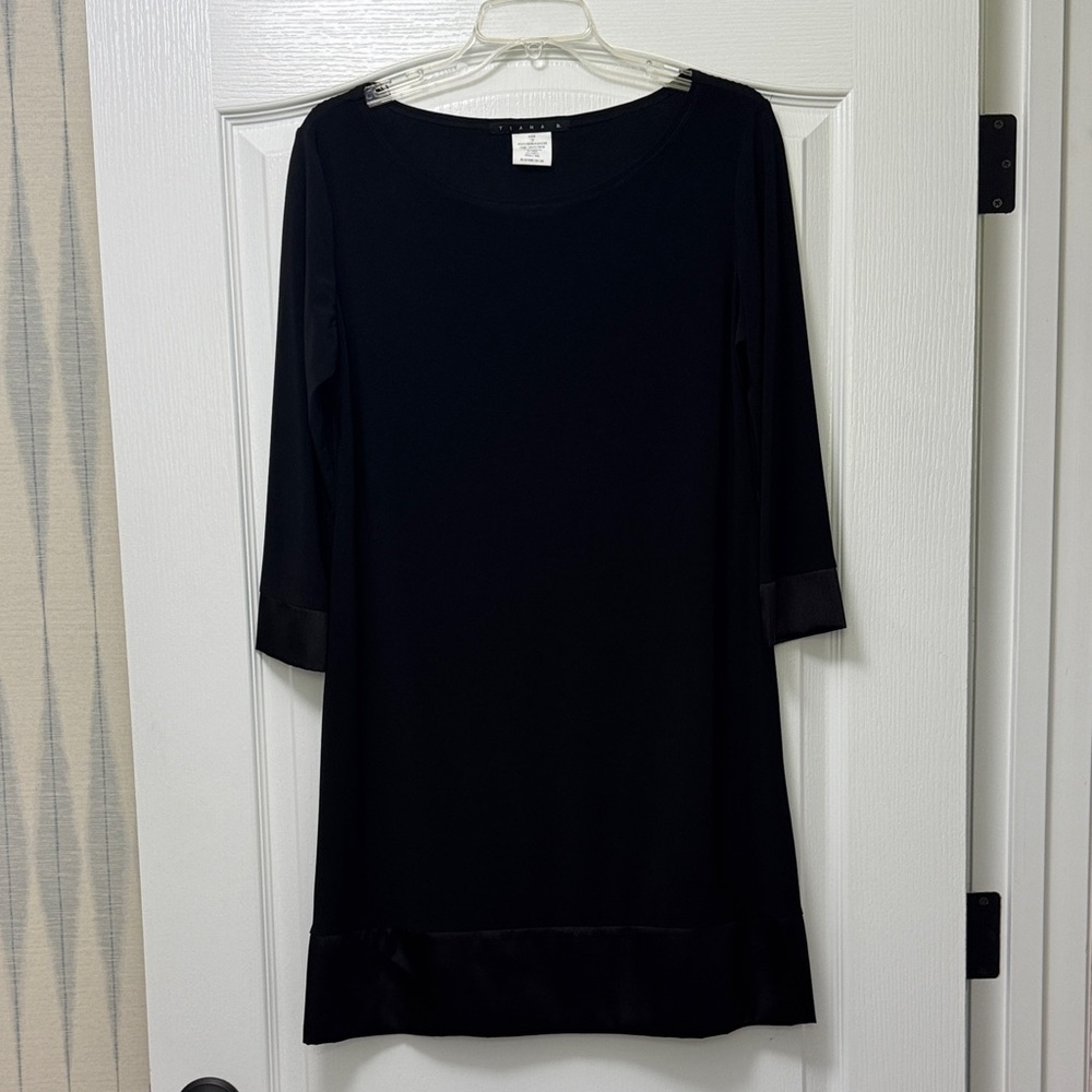 Tiana B. Classic Black Long Sleeve Dress